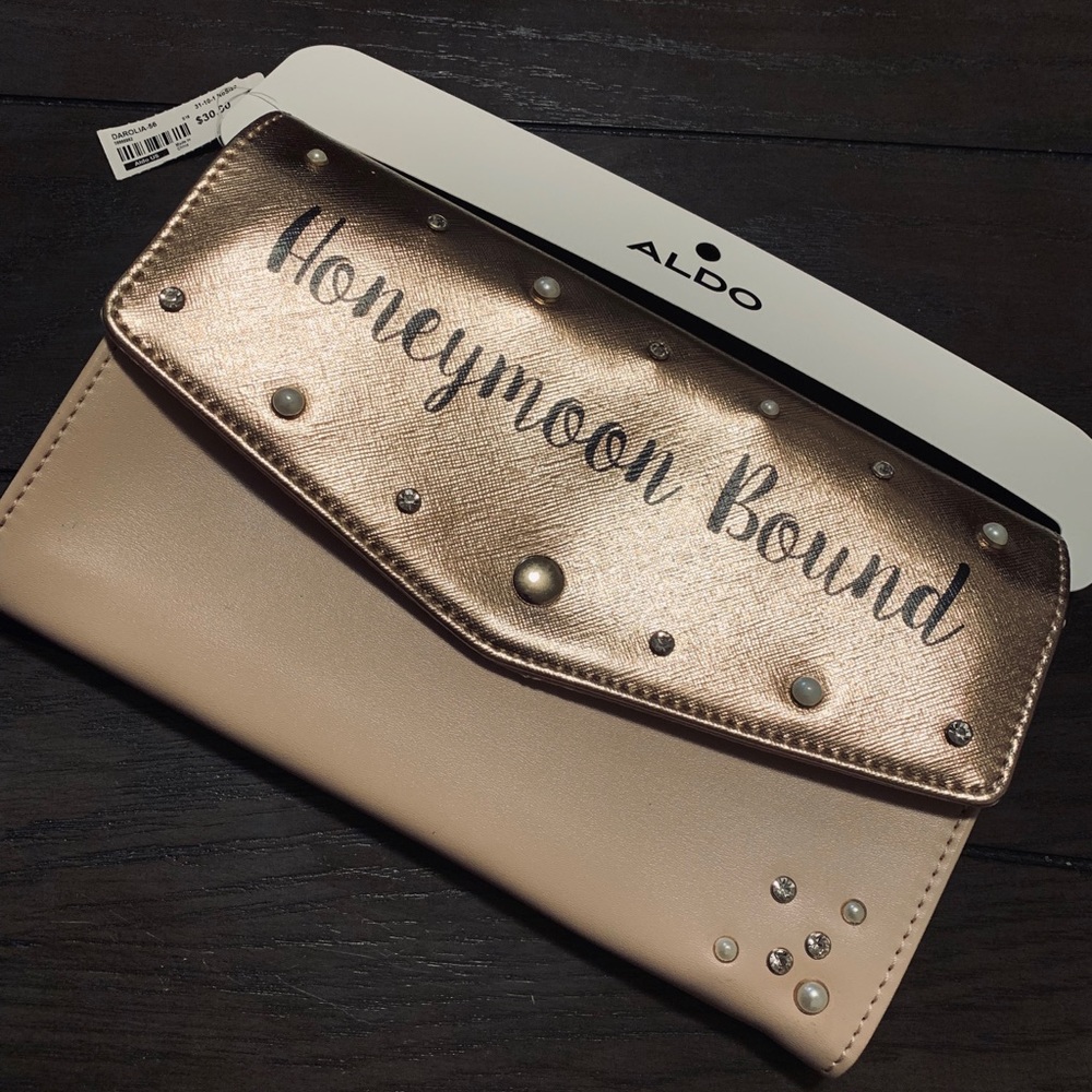 Aldo “Honeymoon Bound” clutch.